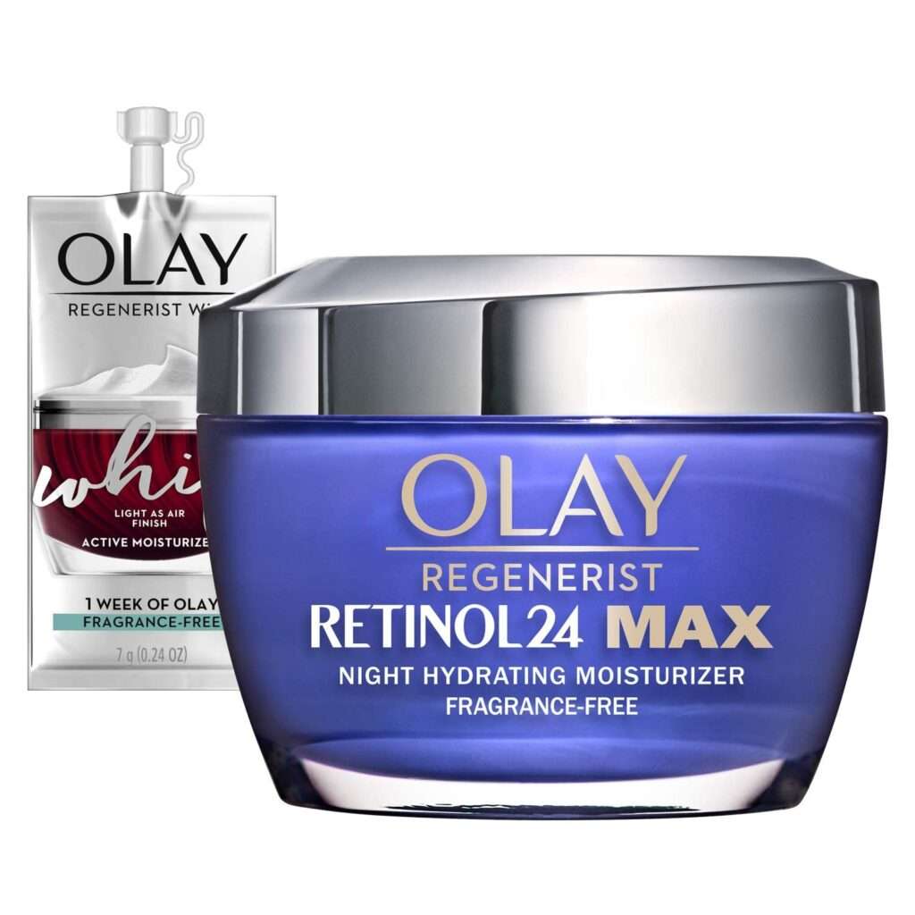 Olay Regenerist Retinol 24 Max Nighttime Magic Duo with Travel-Size Whip